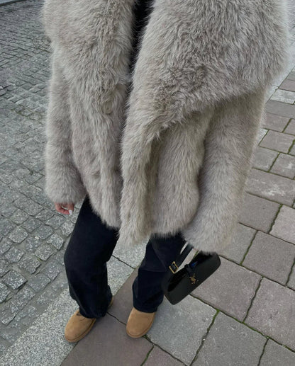 THE FAUX FUR EMMY COAT